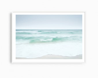 Minimalist beach photography print, large coastal wall art, oversized beach wall art for coastal decor, Florida artwork, fine art photograph