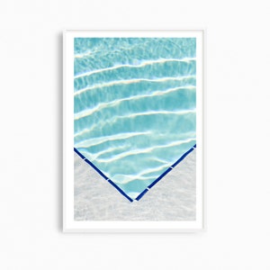 Turquoise Swimming Pool Photography Print: Tropical Wall Art