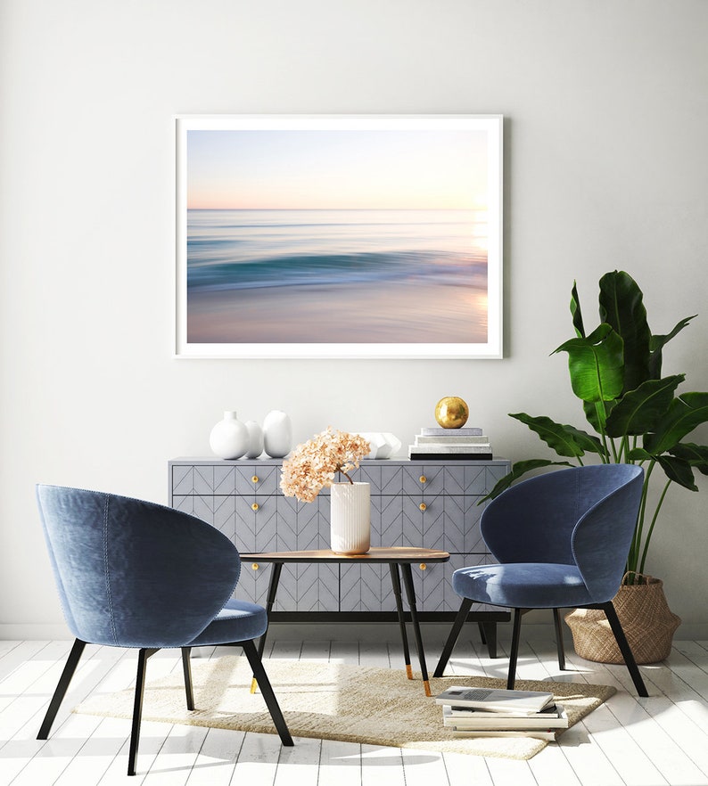 Florida beach art print large coastal wall art oversized Etsy