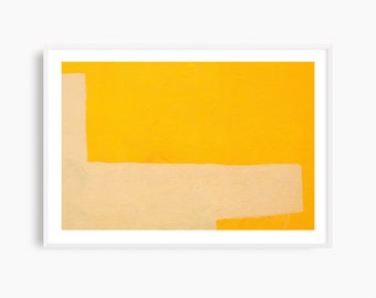 Yellow abstract art print, framed minimalist abstract wall art, minimal geometric print, abstract photography print, ready to hang