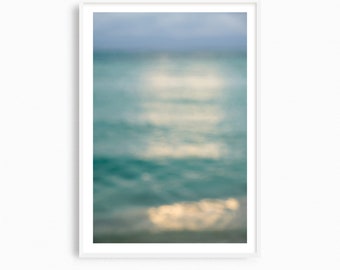 Abstract ocean wall art, large beach photography prints, coastal artwork, oversized wall art, Florida Gulf of Mexico art photography prints