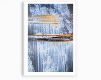 Rust Marks Abstract Photography Print: Industrial Steampunk Wall Art