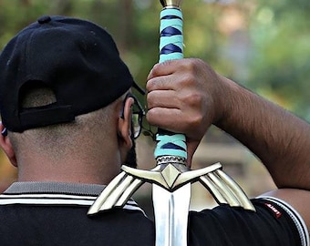 The Legend of Zelda Link's Master Sword Replica, Handmade Twilight Princess Viking Inspired Master's Sword, Gift for Him & Cosplay Prop