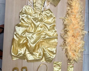 Authentic & Rare Belle Costume Set – Disneyland Paris Deluxe Edition – Beauty and the Beast – Disney Store Original Collectible – Disneyana