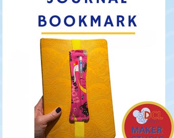 Bookmark Sewing Pattern: DIY Fabric Journal Accessory (PDF & SVG)