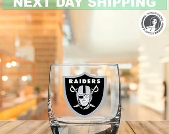 Bicchiere da whisky dei Las Vegas Raiders / Bicchiere da cocktail della squadra NFL, articoli da bar per football americano