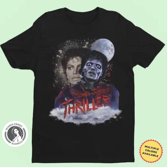 Michael Jackson Thriller T-shirt Vintage 80s Graphic Tee Retro