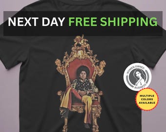 Young Michael Jackson on the throne t-shirt | retro music tee - Free Shipping