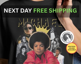 Michael Jackson T-Shirt Vintage 80er Jahre Grafik-T-Shirt Retro Musik-Shirt