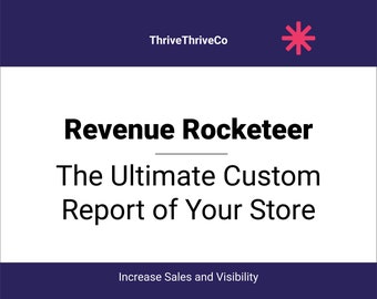 Unlock Sales Potential: Revenue Rocketeer - Your Ultimate Store Custom Report & Sales Plan Consultation for Views and Sales Growth