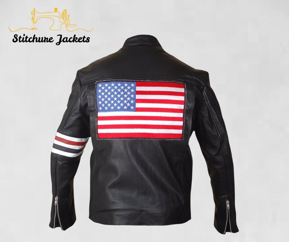 Captain america leather jacket - Etsy 日本