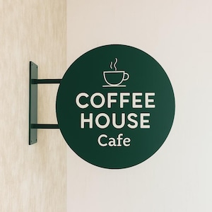Custom 3d Metal Blade Sign - Double Sided Hanging Sign - Storefront Sign -  Outdoor Business, Cafe, Bakery Sign -  Shop Display - Metal Sign