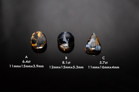 Stunning Pietersite Cabochon Gemstones for Jewelry Making, Grade A Natural Blue Tigers Eye, USA Sourced