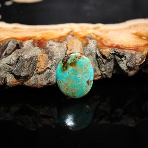 Royston Turquoise Cabochon, 18.5ct. Natural Nevada Hand Cut Gemstone, Gems for Jewelers and Collectors