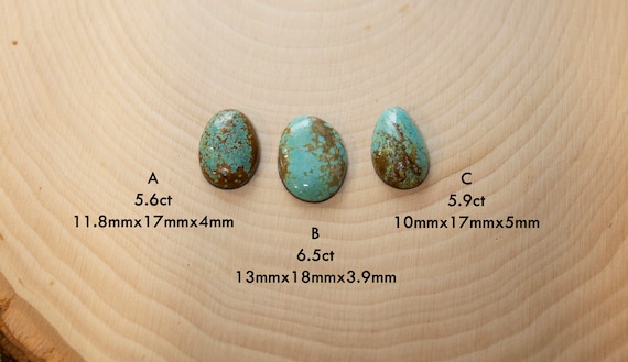 Number 8 Cabochon Gemstones, Nevada Turquoise, Gems for jewelry making, USA Mined