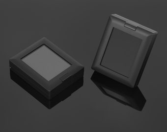 Premium Black Glass-Top Gemstone Display Box