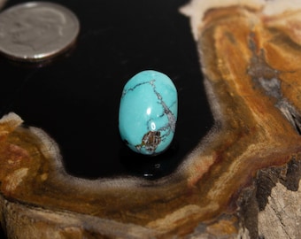ルース　クラウドマウンテン　23カラット　カボション　ターコイズ 23.0 カラット (25x18x7 mm) 100% 天然ウェブ クラウド マウンテン (雲