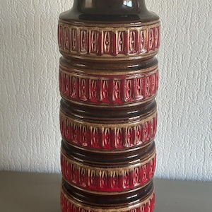 Vintage Scheurich West Germany Vase - Retro Fat Lava Ceramic - Mid-Century Modern 268-40