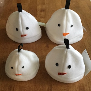 Handmade Snowman Fleece Hats image 1