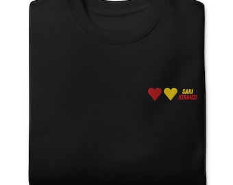 Red Yellow Sweatshirt Knit Design – Football Colors – Fan Gift – Istanbul Matchday Hoodie - Unisex Premium Pullover