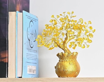 Citrine Crystal Tree of Life | Feng Shui Money Tree for Wealth & Abundance