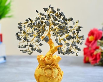 Feng Shui Pyrite Crystal Money Tree: Wealth & Prosperity Decor