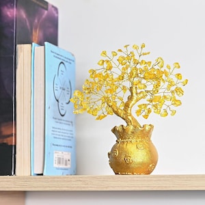 Citrine Crystal Tree of Life: Feng Shui Money Tree for Wealth & Abundance