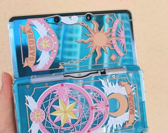 DIY Cardcaptor Sakura 3ds nds case full model series, cartoon anime handmade protective case, 3ds 2ds nds replacement shells for new gifts