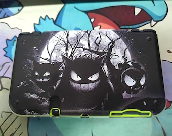 DIY Gengar 3ds nds case full model series, cartoon anime handmade protective case, 3ds 2ds nds replacement shells for the new gifts