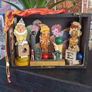 Vintage Zirkus Box einzigartige Wohnkultur Zusammenstellung Schattenbox