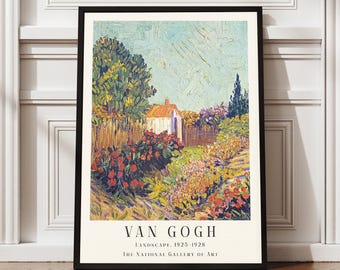 ゴッホの版画：糸杉に囲まれた果樹園 - 美術館展ポスター - Etsy 日本