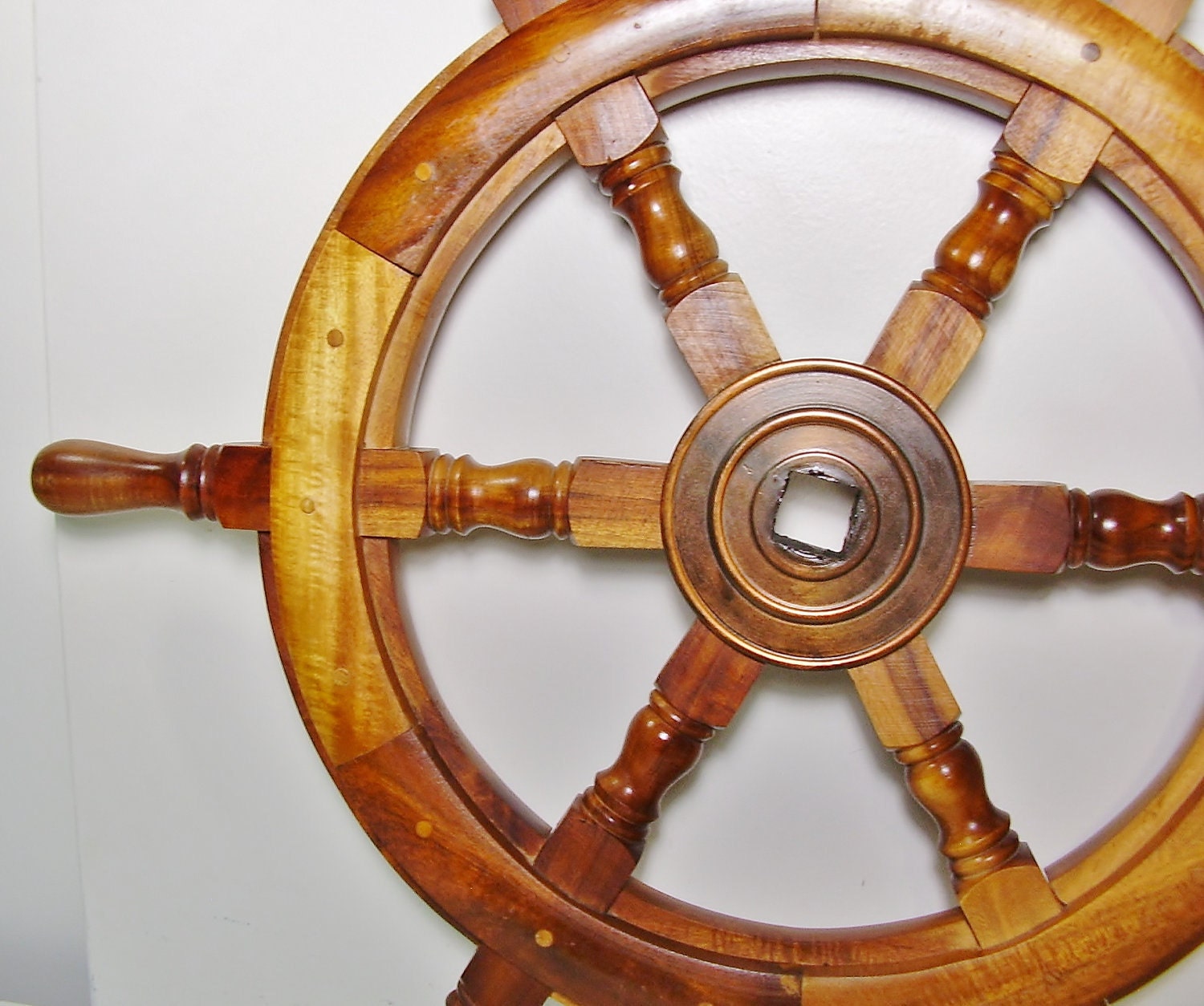 Wood Boat Steering Wheel Drawings stock illustrations