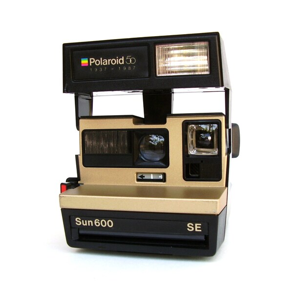 Vintage Polaroid Land Camera Sun 600 Rare Anniversary Edition