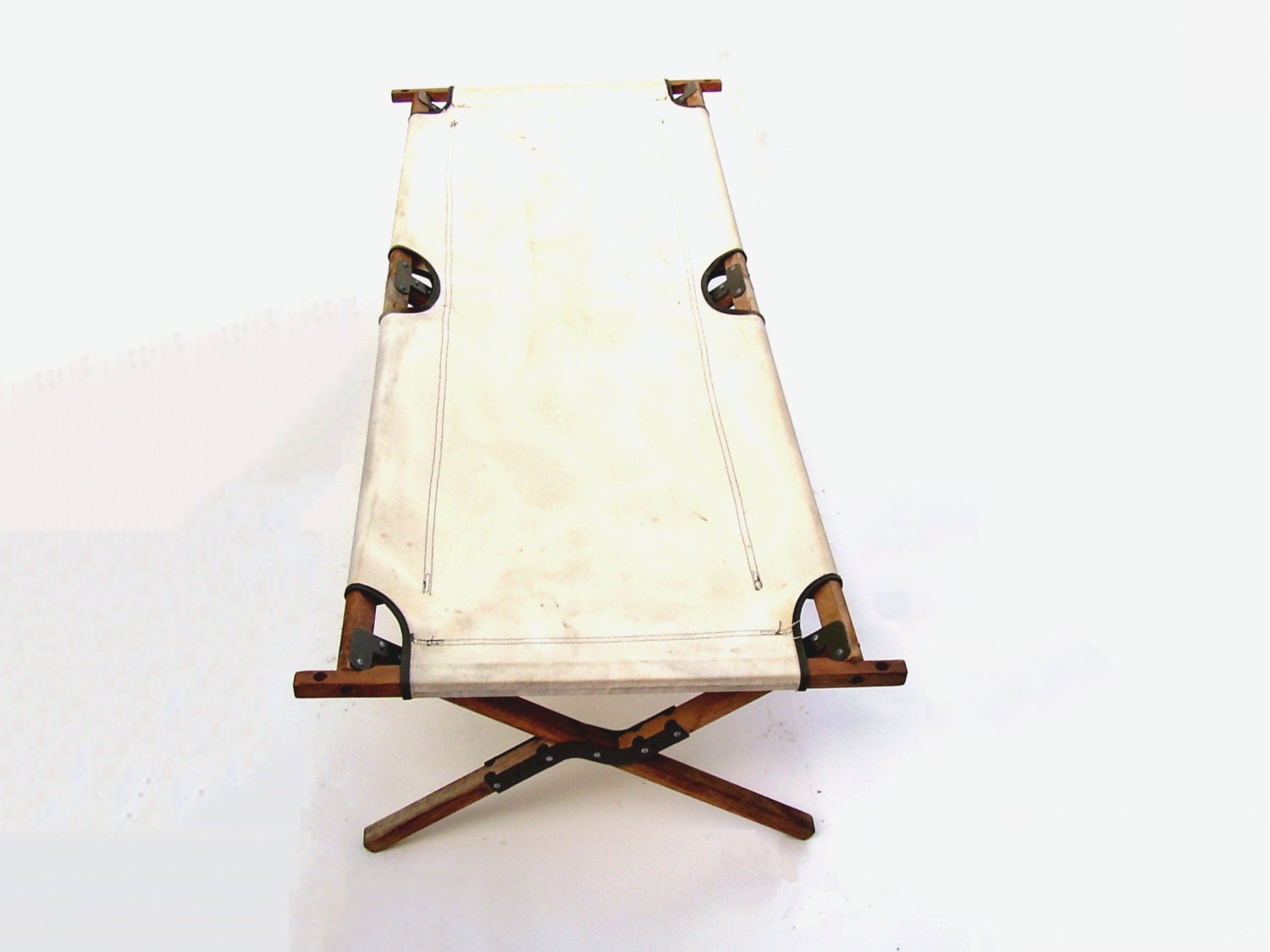 RESERVED 4 S Vintage Army Cot 1960s Military Cots Beige Canvas Etsy