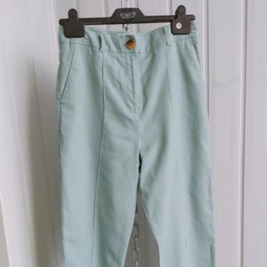Asos High Waisted Mint Straight Leg Vintage Pants Size 36