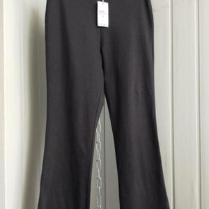 Weiter Schwarze High-waisted Flared Legging Größe L