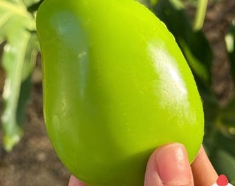 Kleurveranderende crunch-stressbal met mango – zacht, knapperig ontspanningsspeeltje. Nu pre-order