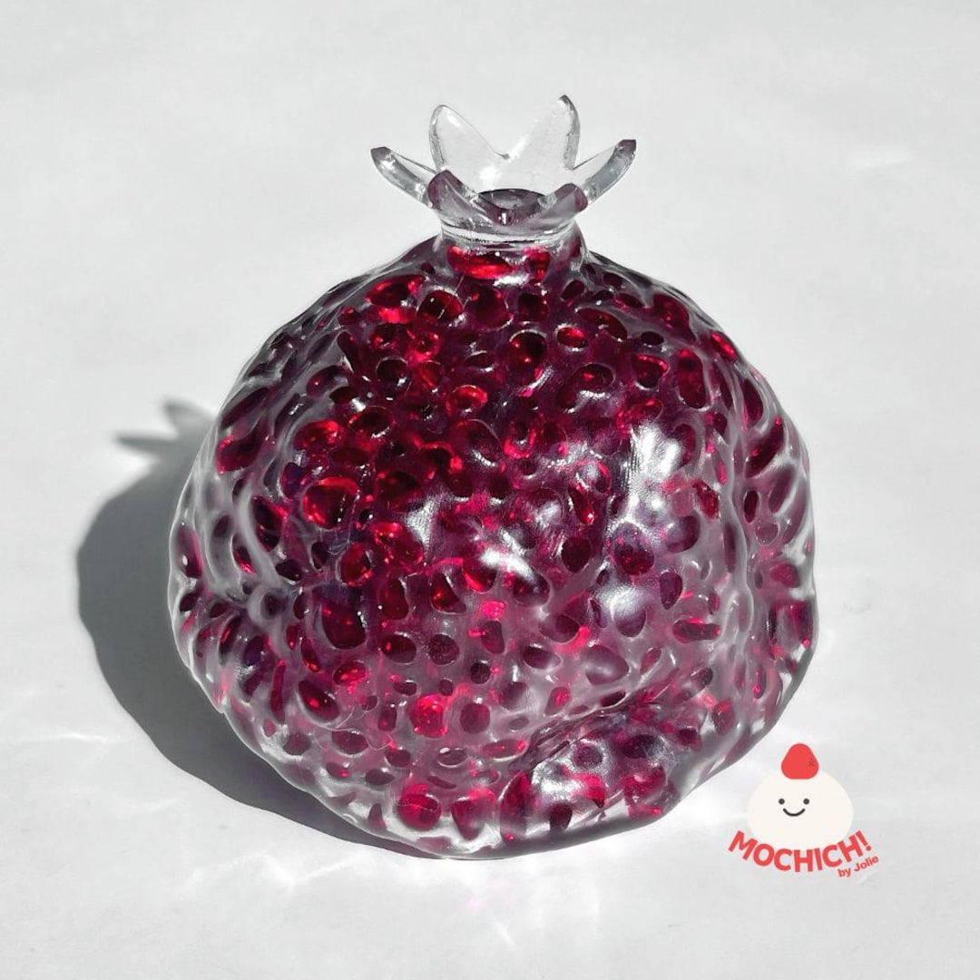 In Stock Pomegranate Stress Ball: Crunchy Mo-chichi Sensory Toy