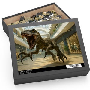 Dinosaur Adventure Puzzle - 120, 252, 500-Piece, Fun Family Activity, Great Gift for Kids, Perfect for Birthday Parties, Unique Home Decor