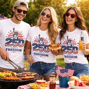250 Years of Freedom Shirt Comfort Colors, 1776 2026 Patriotic Tee, American Anniversary Shirt, USA Independence Celebration Tee