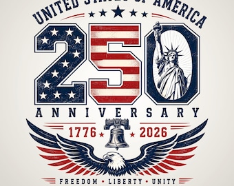 USA 250th Anniversary PNG | America 1776 to 2026 PNG | Vintage Patriotic Shirt Design | Statue of Liberty Eagle Graphic | 4th of July Design