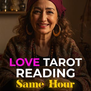 Love Tarot Reading, SAME HOUR, Soulmate & Twin Flame Guidance – Intuitive Psychic Insights for Entertainment