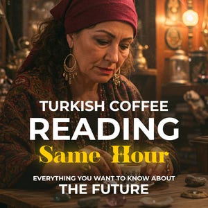 Turkish Coffee Reading - Same Hour, Detailed Turkish Coffee Cup Reading, Fortune Teller Reading, Coffee Reading, Future Love Reading