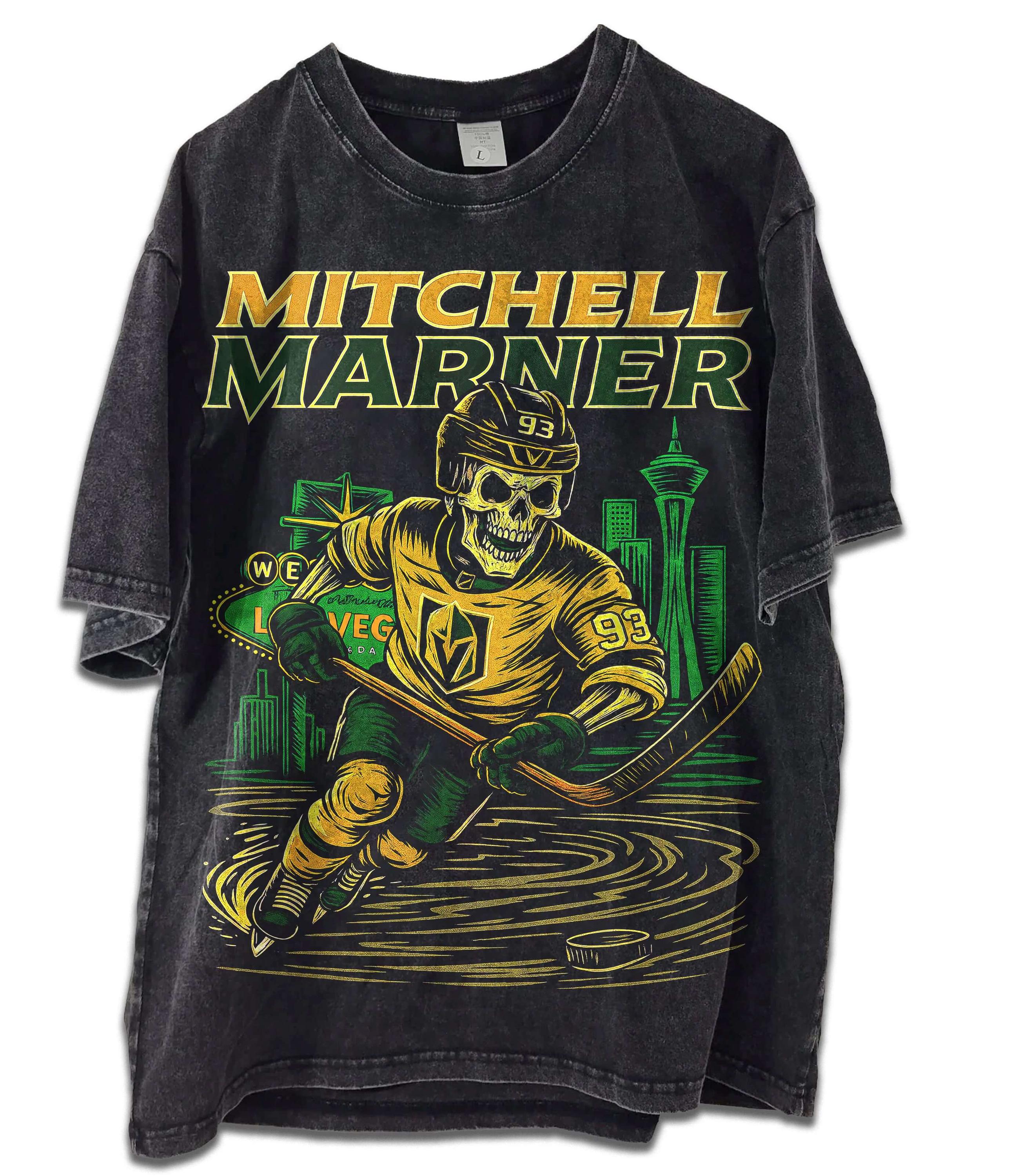 Vintage Mitch Marner Vegas Golden Knight Hockey Acid Wash Hoodie