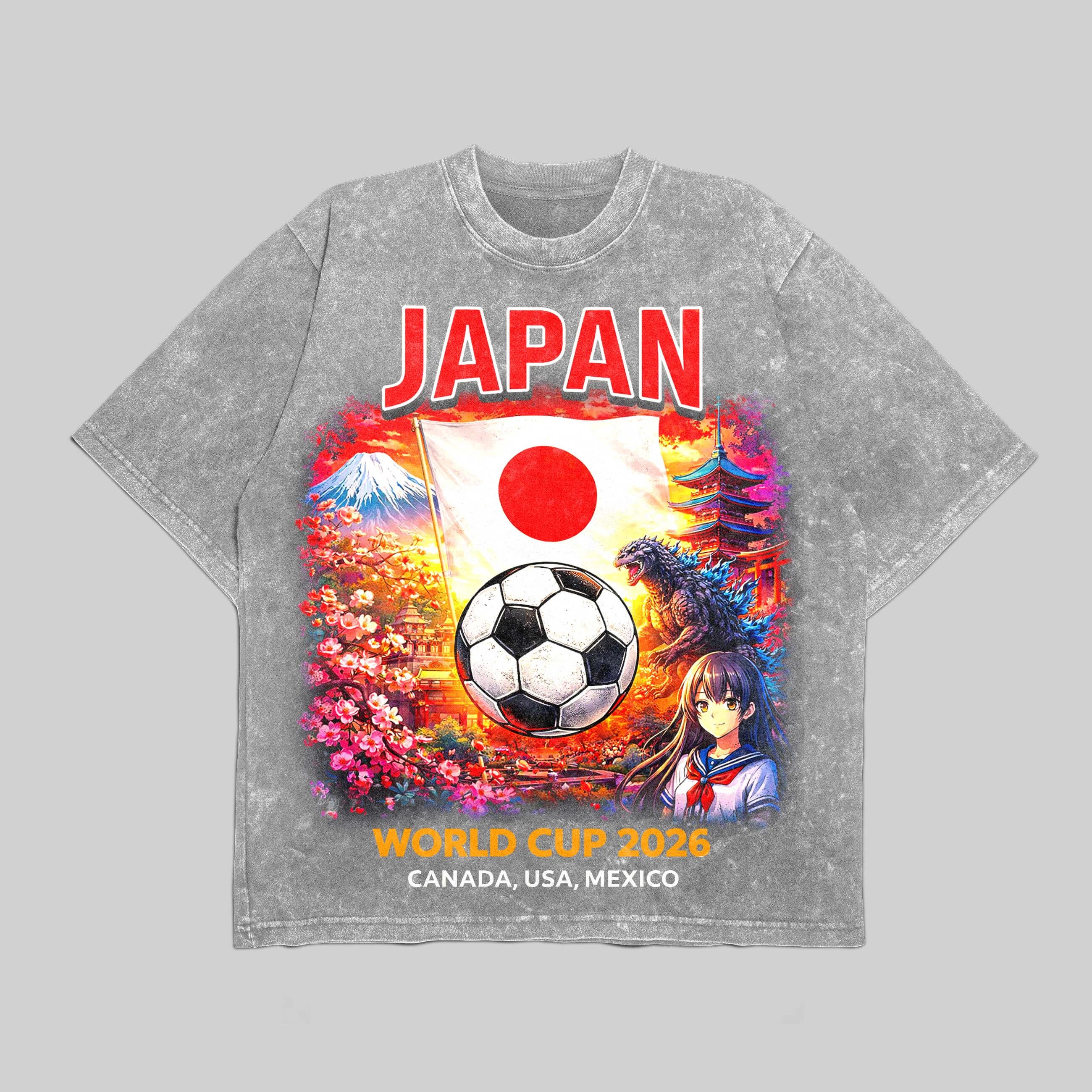 Japan World Cup 2026 Shirt Anime Soccer Fan Tee Japan Football