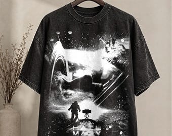 T-shirt vintage Project Hail Mary Bleached Ink, t-shirt graphique de film spatial de science-fiction, sweat à capuche rétro délavé Rocky & Grace, cadeau unisexe pour fan.