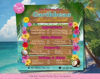 "Aquarelliert mit ""Karibisches Essen"""