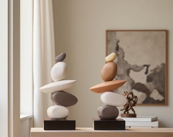 Luxury Resin Art Sculpture | Modern Desktop Ornament | Elegant Living Room and Office Decor