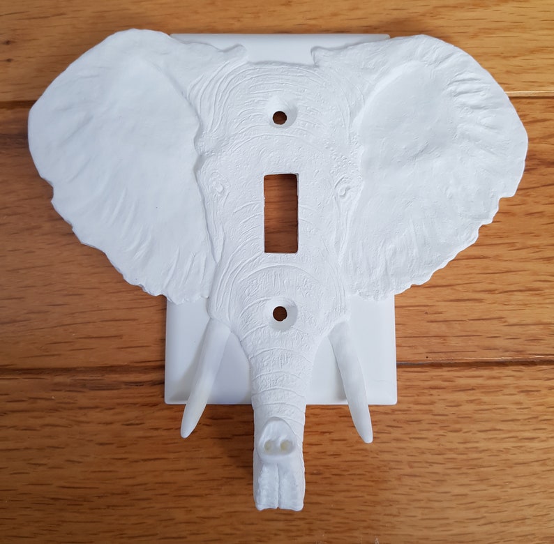 Elephant / Light Switch Plate / Baby Decor / Wall Cover / Etsy