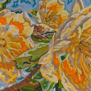 Oil Painting, Flowers, Still Life, Paint, Artwork, Expressionism, Oil Paint, Realism, Fine Art, Dennis Short